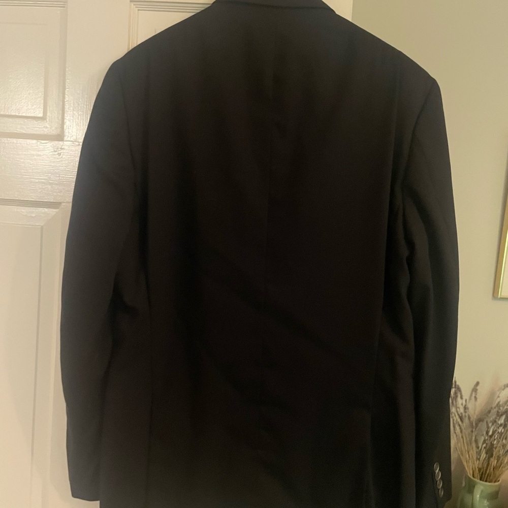 Calvin Klein Black Sport Coat Blazer Classic Tailoring - Picture 4 of 5